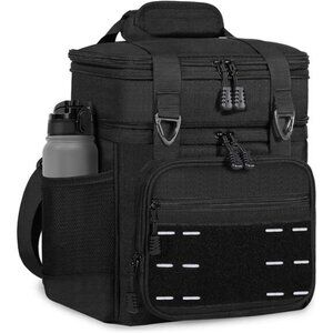 Large insulated tactical lunch box cooler bag for men work travel outdoor 16L